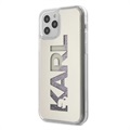 Karl Lagerfeld Liquid Glitter iPhone 12 Pro Max TPU Skal - Logo Spegel