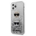 Karl Lagerfeld Liquid Glitter iPhone 12 Pro Max TPU Skal - Karl & Choupette