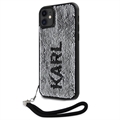 iPhone 11 Karl Lagerfeld Reversible Sequins Skal - Svart / Silver