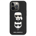 Karl Lagerfeld Saffiano K&C Heads iPhone 13 Pro Max Skal - Svart