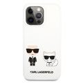 Karl Lagerfeld Karl & Choupette iPhone 13 Pro Silikonskal - Vit