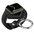Apple Watch Series 7/SE/6/5/4/3/2/1 Nyckelring Trådlös Laddare - Svart