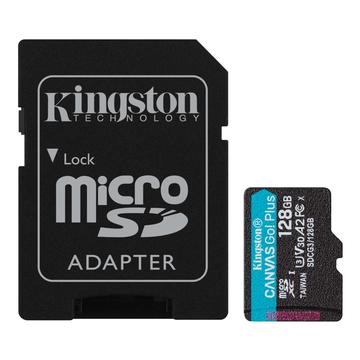 Kingston Canvas Go! Plus microSDXC-minneskort med adapter SDCG3/128 GB - 128 GB
