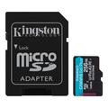 Kingston Canvas Go! Plus microSDXC-minneskort med adapter SDCG3/256 GB - 256 GB