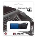 Kingston DataTraveler Exodia M USB 3.2 Flashminne - 64GB - Blå
