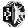 Apple Watch Series 7/SE/6/5/4/3/2/1 Stickat Armband - 45mm/44mm/42mm - Svart / Vit