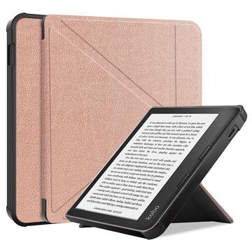 Kobo Libra 2 Origami Stand Foliofodral - Roséguld