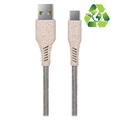 Ksix Miljövänlig USB-A / USB-C Kabel - 1m