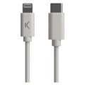 Ksix MFi&Power Delivery USB-C / Lightning Kabel - 2.4A, 1m - Vit