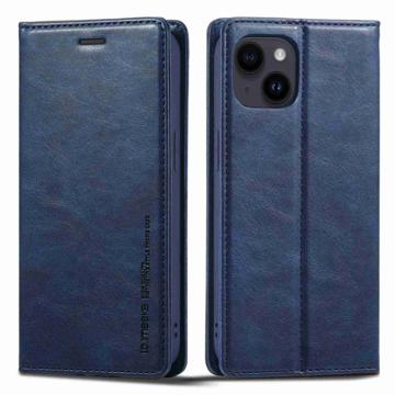 LC.IMEEKE iPhone 14 Plånboksfodral med RFID - Blå