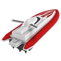 LSRC Radiostyrd Båt med Uppladdningsbart Batteri - Röd