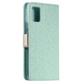 Lace Pattern Samsung Galaxy A52 5G, Galaxy A52s Plånboksfodral - Grön