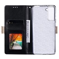 Lace Pattern Samsung Galaxy S21 FE 5G Plånboksfodral - Svart