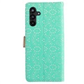 Lace Pattern Samsung Galaxy A13 5G Plånboksfodral - Grön