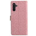 Lace Pattern Samsung Galaxy A13 5G Plånboksfodral - Rosa