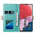 Lace Pattern Samsung Galaxy A13 Plånboksfodral - Grön