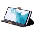 Lace Pattern Samsung Galaxy A23 Plånboksfodral - Svart