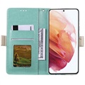 Lace Pattern Samsung Galaxy A53 5G Plånboksfodral - Grön