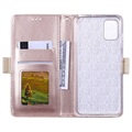 Lace Pattern Samsung Galaxy A71 Plånboksfodral - Rosa