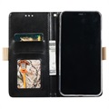 Lace Pattern iPhone 11 Pro Plånboksfodral - Svart
