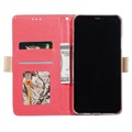 Lace Pattern iPhone 11 Plånboksfodral - Varmrosa