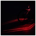 Laser Cykel Baklyse & Laserpekare - IPX5 - Röd
