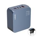 Ldnio Q8 100W GaN Snabbladdare - 3x USB-C, USB-A, Lightning - Blå