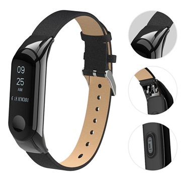Xiaomi Mi Smart Band 4 Läder Rem - Svart