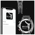 Lemfo T92 Smartwatch med TWS-Hörlurar - iOS/Android - Svart