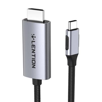 Lention CU707 USB-C till HDMI 2.0-kabel 4K60Hz/1Gbps - 3m - Grå