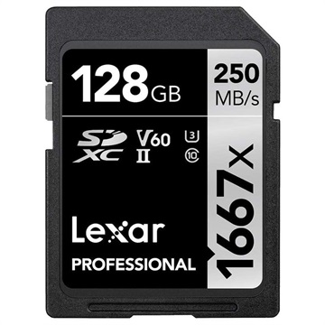 Lexar Professional 1667x SDXC Minneskort - LSD128CB1667