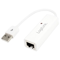 LogiLink UA0144B USB 2.0 till Fast Ethernet-adapter - 100 Mbps - Vit