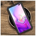 Love Mei Powerful Samsung Galaxy S10+ Hybrid Skal - Gul