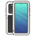 Love Mei Powerful Samsung Galaxy S20 Hybrid Skal - Silver