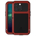 Love Mei Powerful iPhone 13 Pro Hybrid Skal - Röd