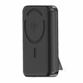 M02A 10000mAh Qi2 Magnetisk Trådlös Powerbank med Inbyggt Stativ - 35W