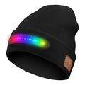 M1-BTD4 LED Beanie Mössa med Bluetooth 5.4 och stereohögtalare - Svart