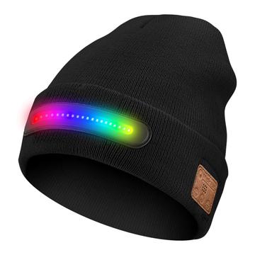 M1-BTD4 LED Beanie Mössa med Bluetooth 5.4 och stereohögtalare