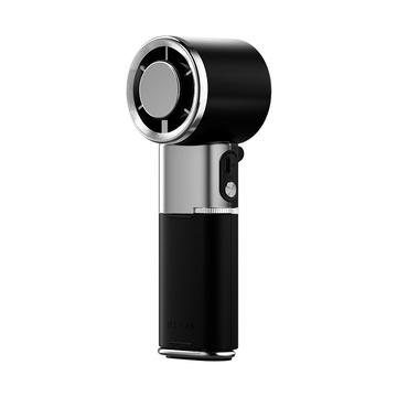 MF119 Handhållen fläkt med 100 hastigheter och utdragbar USB-C-kabel - svart