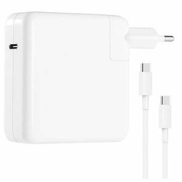 MacBook Pro 16/15" USB-C-laddare - 96W - USB-C-kabel - Vit