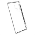 Samsung Galaxy S22 Ultra 5G Magnetiskt Skal med Härdat Glas - Silver