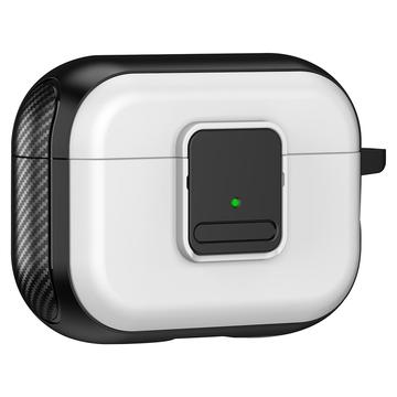Magnetiskt fodral för Apple AirPods Pro , TPU-skydd med karbinhake för Bluetooth-hörlurar med spänne