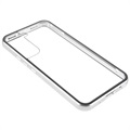 Samsung Galaxy S22 5G Magnetisk Skal med Härdat Glas - Silver