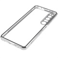 Sony Xperia 1 III Magnetisk Skal med Baksida i Härdat Glas - Silver