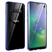 Samsung Galaxy S10 Magnetiskt Skal med Härdat Glas