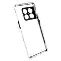 OnePlus 10 Pro Magnetiskt Skal med Härdat Glas - Silver