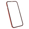 iPhone 13 Pro Magnetiskt Skal med Härdat Glas - Röd