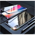iPhone XS/X Magnetiskt Skal med Härdat Glas - Svart