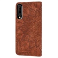Mandala Series Samsung Galaxy A50 Plånboksfodral - Brun