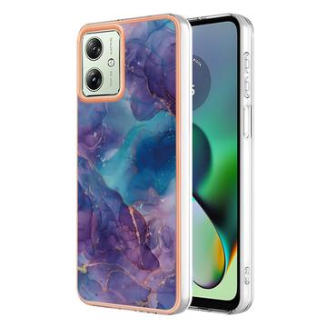 Motorola Moto G54 Marble Pattern Elektropläterat IMD TPU Skal